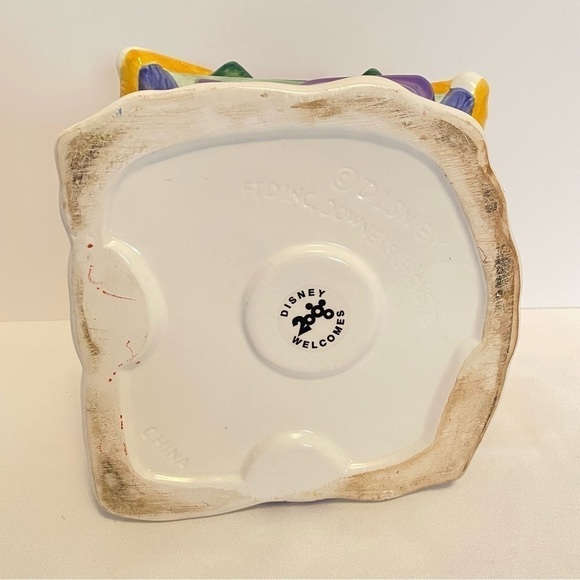 Disney FTD minnie & mickey santa's workshop christmas ceramic planter 2000 - Picture 9 of 11